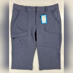 NEW Columbia Women’s 16 Kestrel Trail Stretch Capri Hiking Outdoor Pants Blue